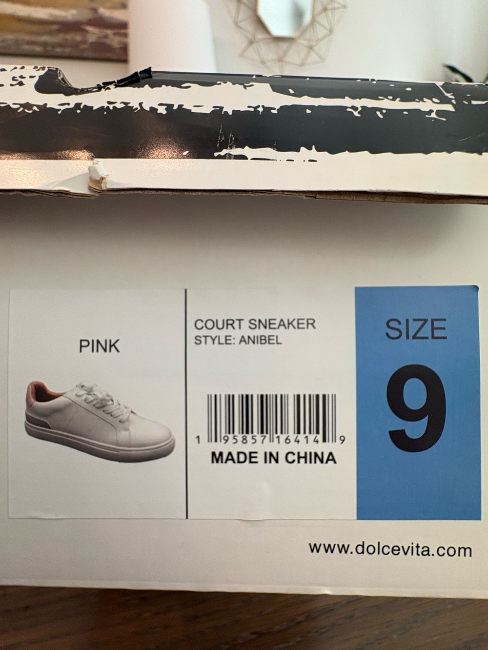 Dolce Vita Court Sneaker Anibel White Leather Low-Top Size 9 New In Box - Picture 9 of 10